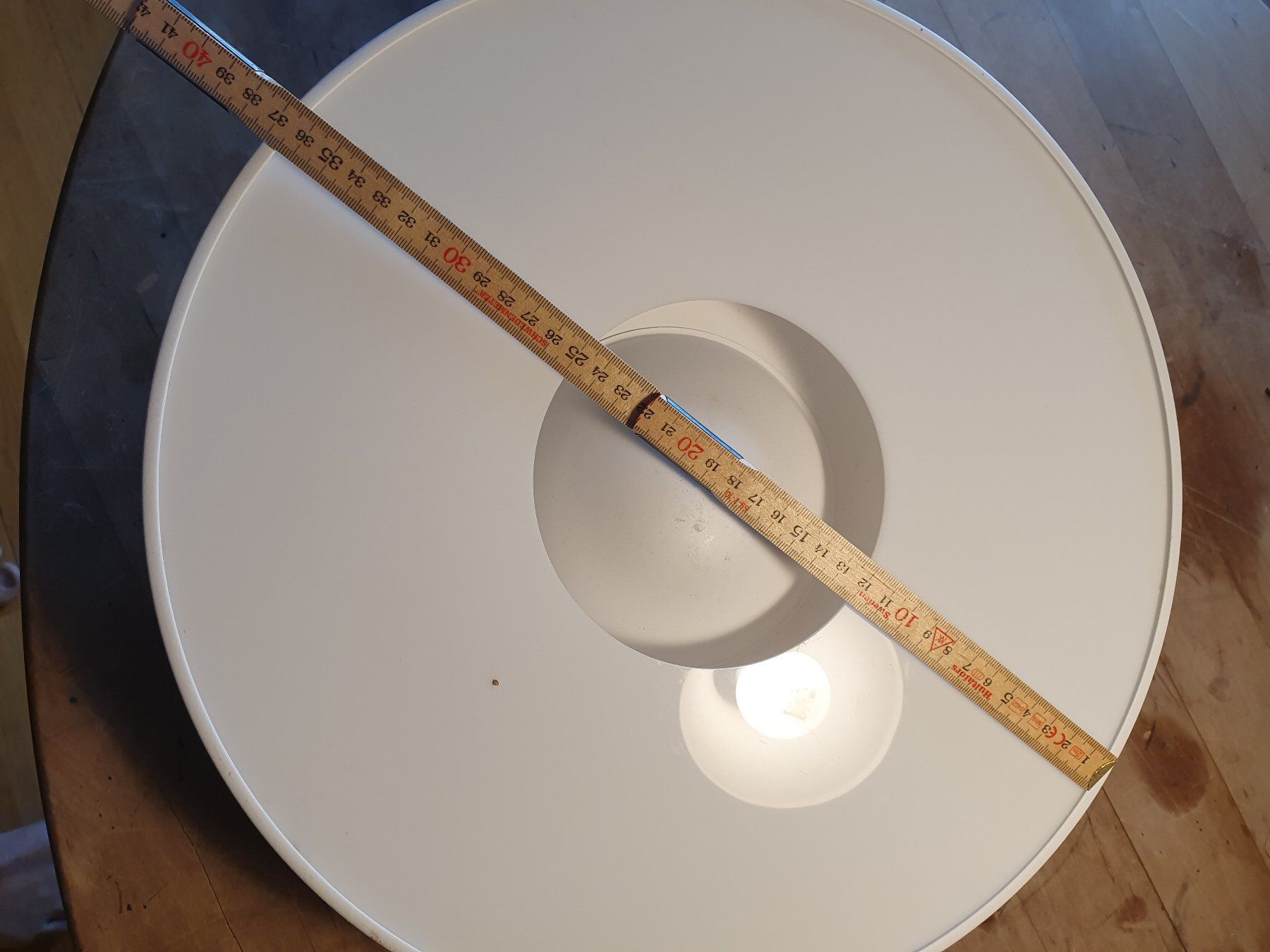 Kronleuchter & Deckenlampen: Deckenlampe weiss 37 cm Durchmesser – Gebraucht aus Zürich von loosebone 3