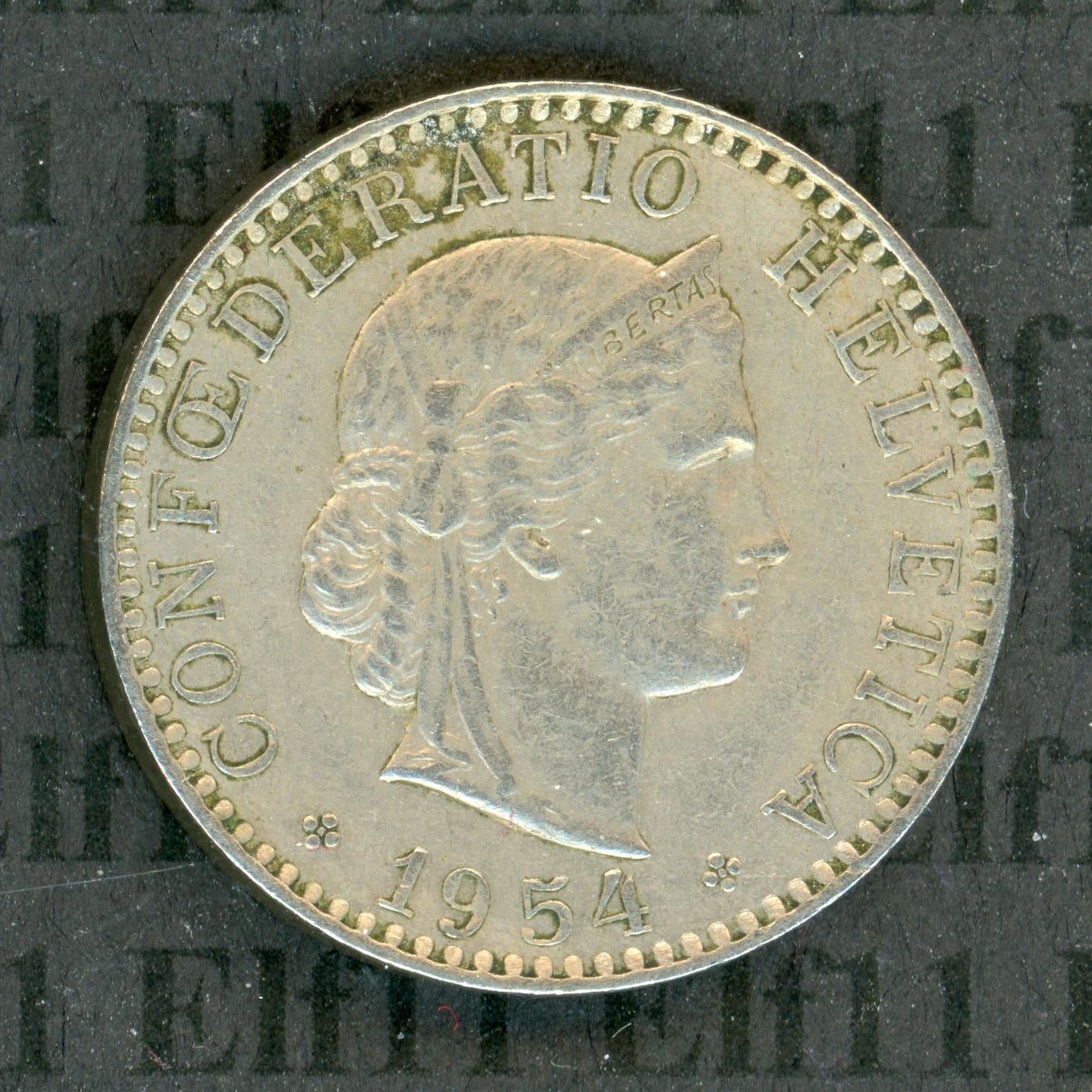 Tutti le monete: CHF___0.20 1954 -vz 20 Rappen – Usato da Widnau venduto da Elf11