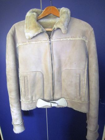 Damen Lammfell-Imitat-Jacke USA