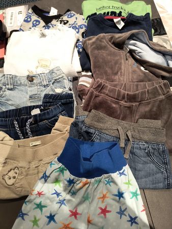 Kinderkleider-Konvolut 11 Teile Herbst-Outfits Gr. 68, #28