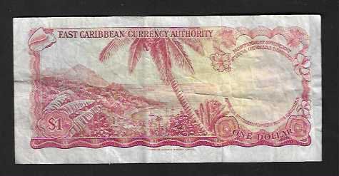 Banknoten: East Caribbean  1  Dollar  Gebraucht – Gebraucht aus Gordola von coinsandnotes 1