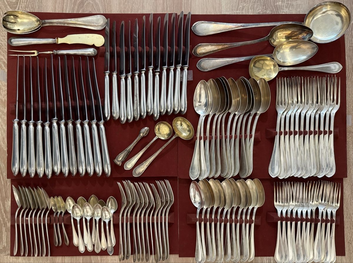 Jezler Bestecksets: Silberbesteck Perles No 23 – Gebraucht aus Hofstetten SO von anja4114