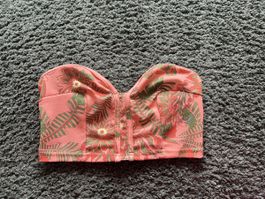 Neuwertiges Sommer Top/ Bandeautop mit Blumenmuster,Gr.36/S.