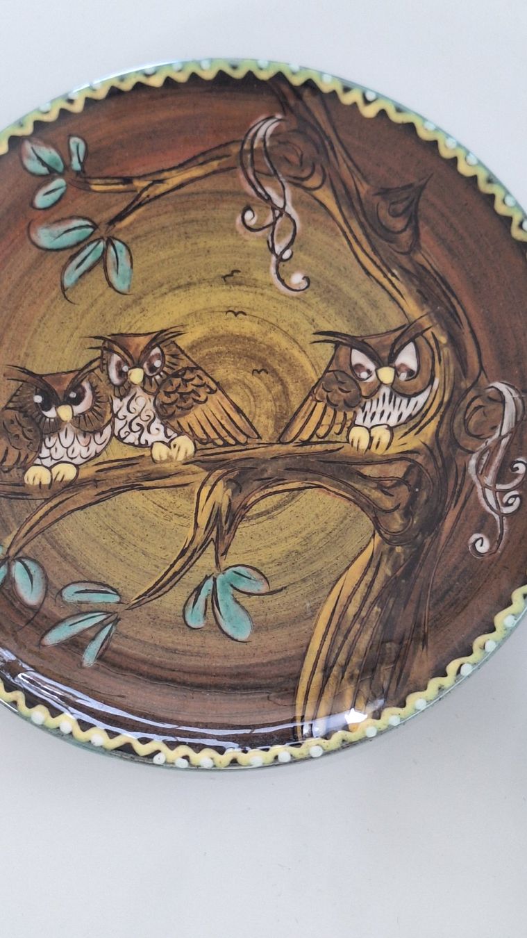 Piatti: Wedgwood + Handbemalte Keramik Teller – Usato da Horgen venduto da OlJaS 1