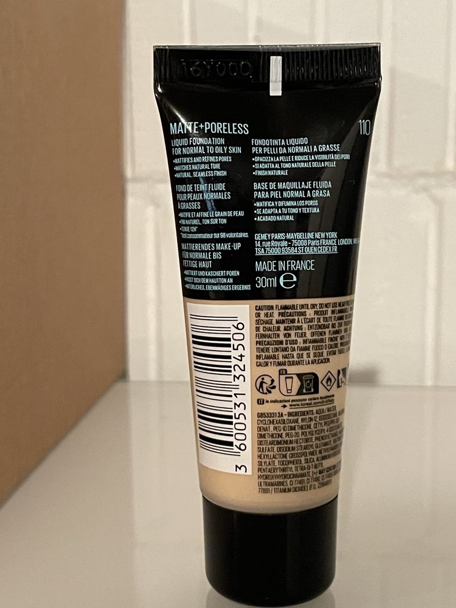 Make-up: Maybelline Fit Me! Matte+Poreless Foundation, 110 – Nuovo e nell'imballaggio originale da Auw venduto da chr_vcc8 3