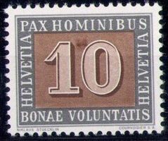 1945, 263 Pf **, Abart "brauner Fleck bei der 10" (14012)
