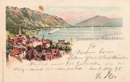 Litho souvenir Montreux