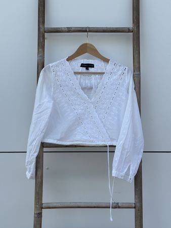 Damen Bluse Kendall + Kylie Weiss Grösse 8