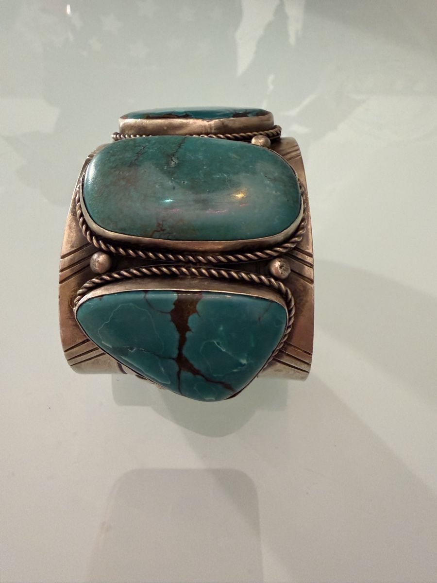 Bracciali & Braccialetti: Armband Native American mit Türkis und Silber – Usato da Jona venduto da HappyHappyHappyHappy 1