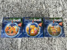 Puzzle ball Ravensburger Natale 60 pezzi diametro 7 cm 