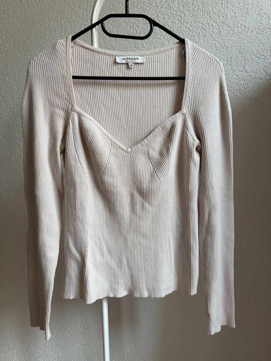 Morgan Maglioni & Felpe: Pull beige maille Morgan, t.38/M – Usato da Tavannes venduto da Thriftshop