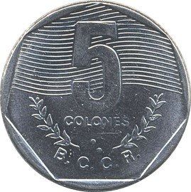 Alle Münzen: 5 Colones Costa Rica 1983 – Gebraucht aus Kriens von TSCH1