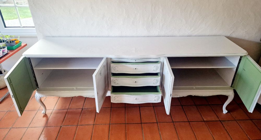 Credenze: Shabby Chic Kommode Sideboard Anrichte Landhaus Stil weiss – Usato da Ramsen venduto da fri_j878 2