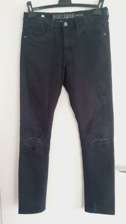 Destroyed Skinny Jeans  aus stretchigem Denim Gr.170