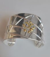 Magnifique Bracelet Manchette "Spider Web" 