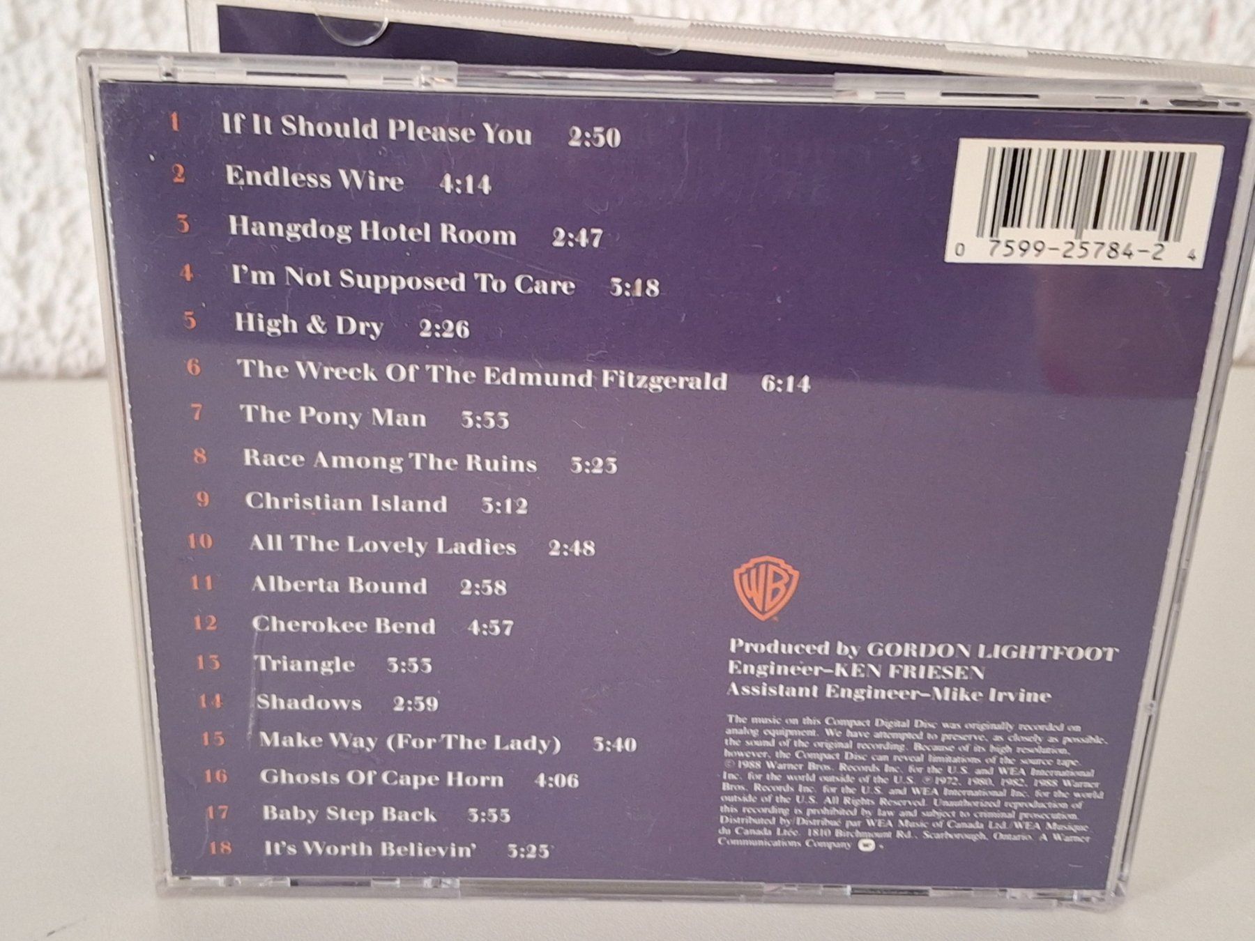 CD: CD Gordon Lightfoot Gord's Gold Volume II – Usato da Aarberg venduto da Jackup1 1