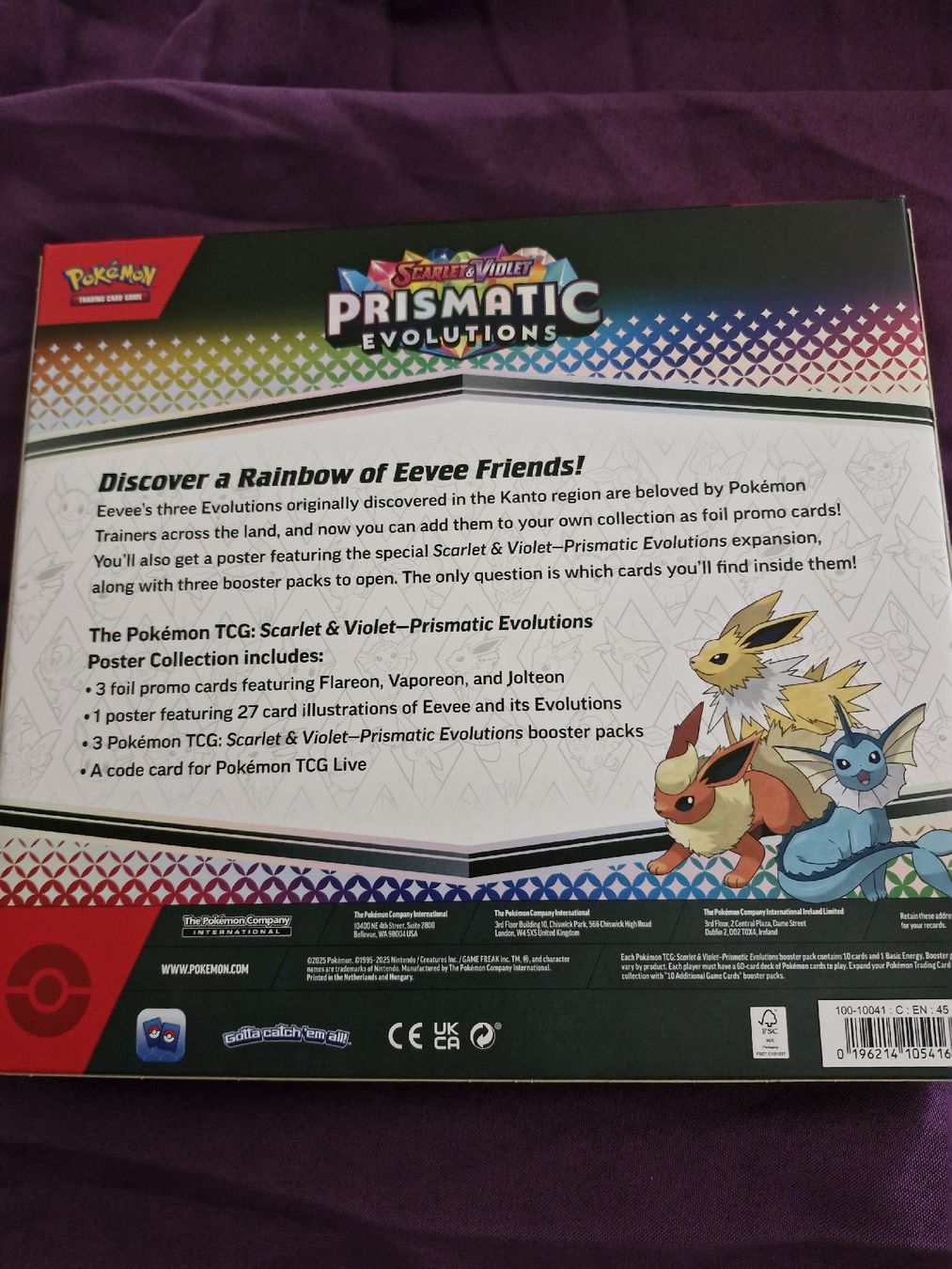 Pokémon Carte collezionabili: evolution prismatic poster collection ENG – Nuovo e nell'imballaggio originale da Cudrefin venduto da Jnini12 1