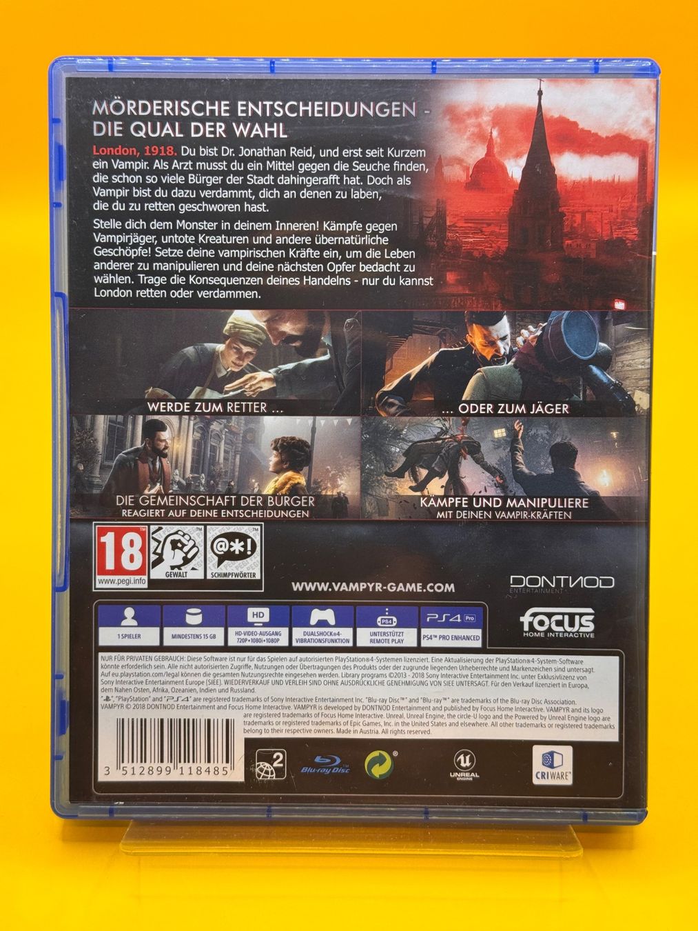 Sony Giochi: Vampyr PS4 - Werde zum Retter oder Jäger – Usato da Oberwil b. Zug venduto da silver2024 1