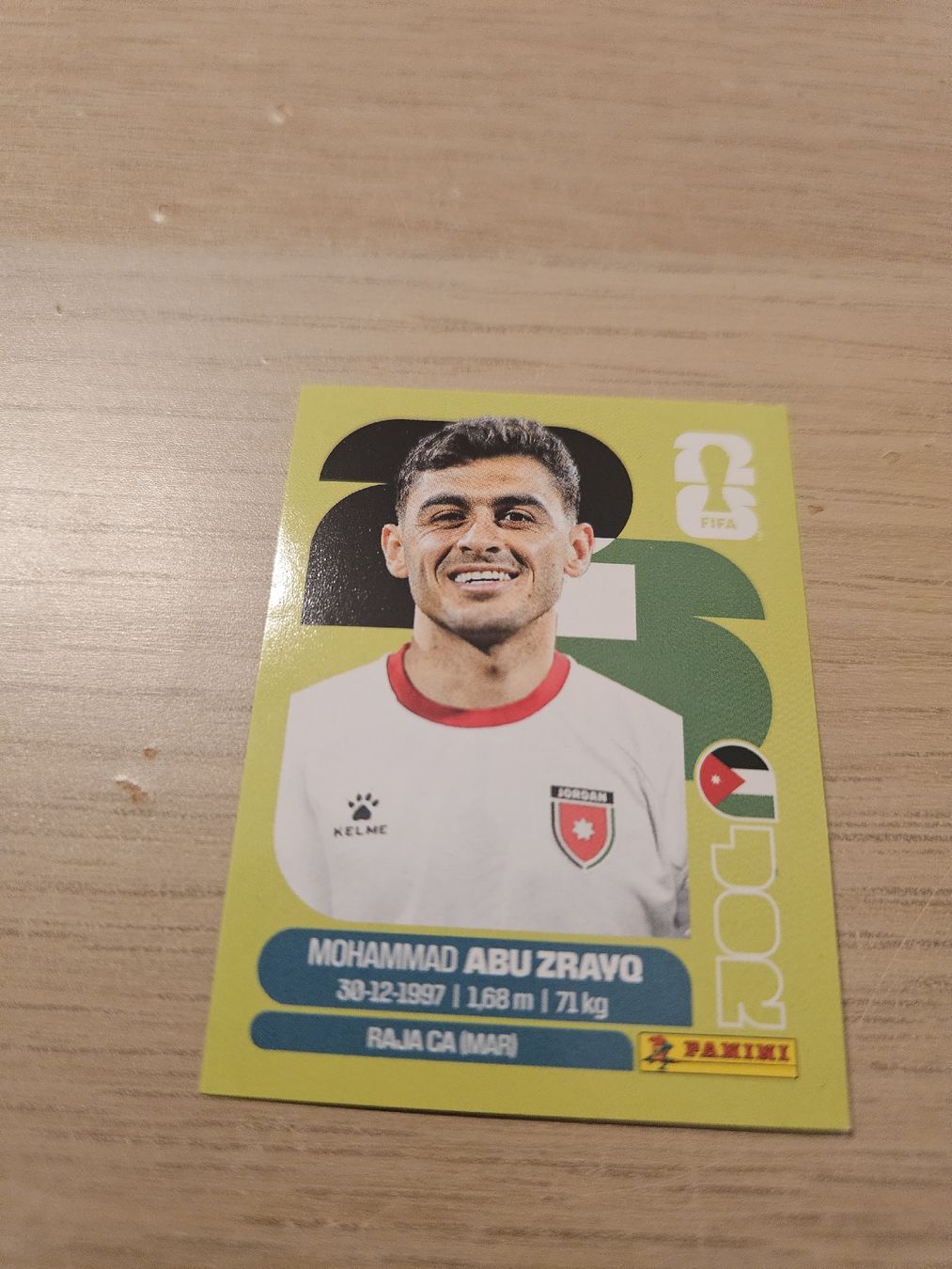 Panini Carte collezionabili: Panini WM 2026 JOR 19 – Nuovo (secondo la descrizione) da Genève venduto da jerdinho1209