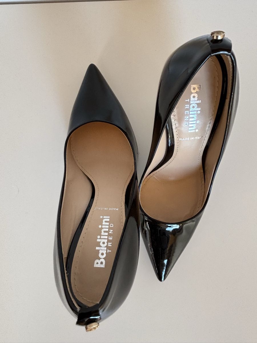 Baldinini Scarpe da donna: Baldinini Trend Black Leather Heels, Size 38 – Nuovo (secondo la descrizione) da Vevey venduto da JJ_xr2b 2