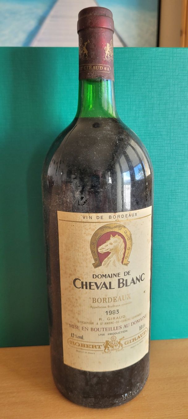 Vino: 1983, Magnum Château Cheval Blanc – Nuovo (secondo la descrizione) da steinhausen venduto da eiche09