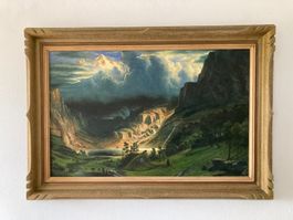 Grand tableau-huile sur toile