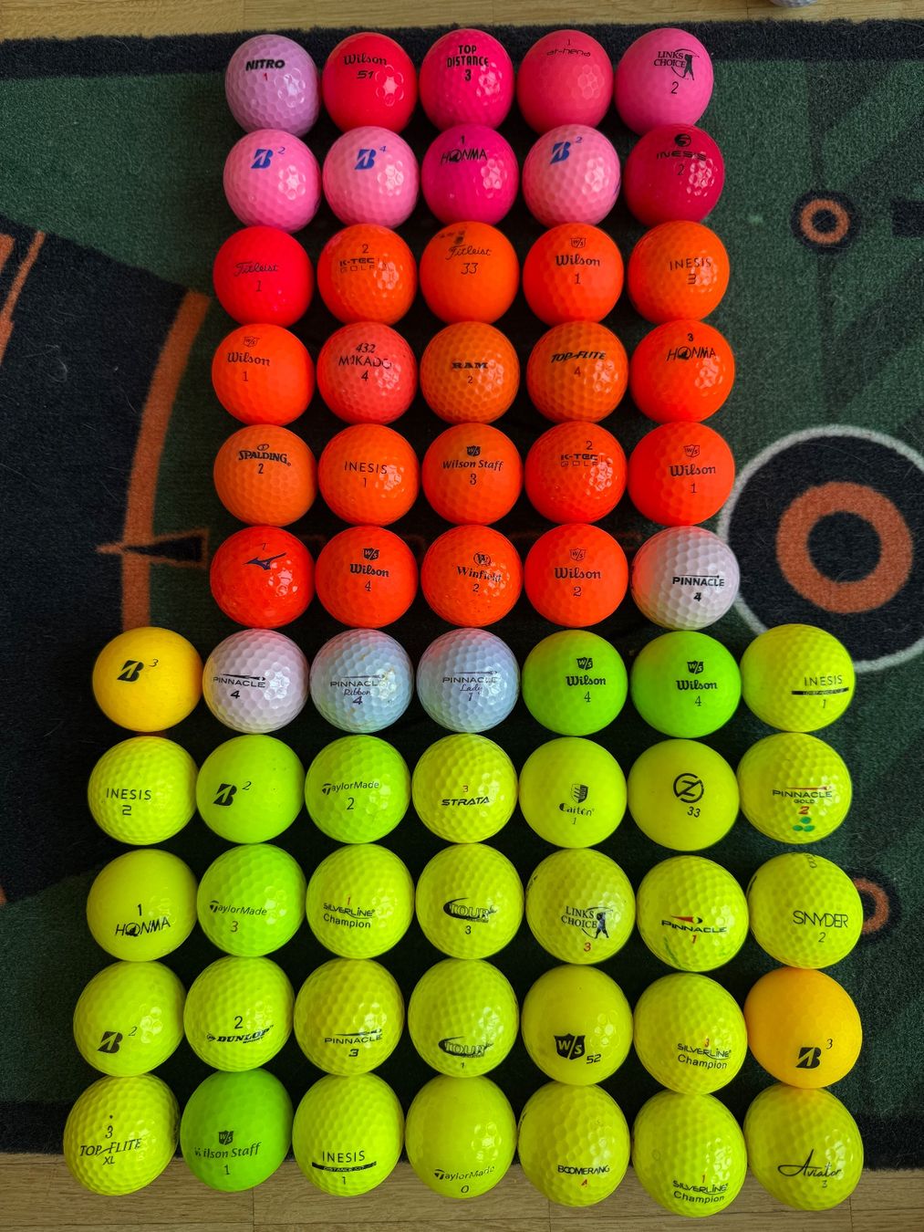 Palloni: 80 div. Farbige Golfbälle, guter Zustand – Usato da Münchenbuchsee venduto da Mantik