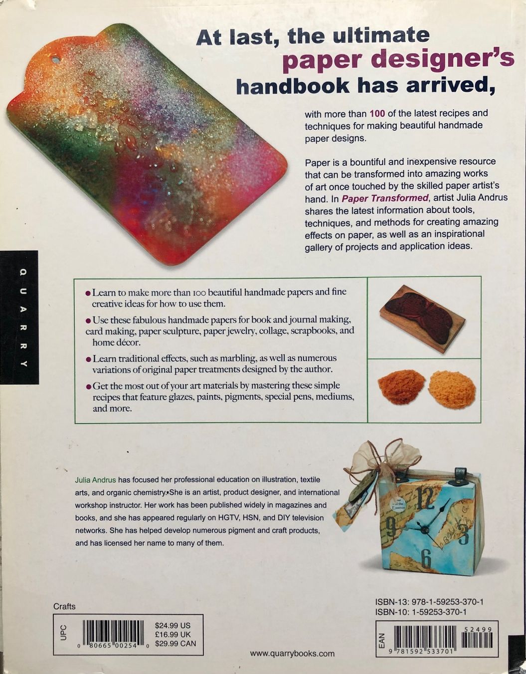 Libri: Paper transformed - Julia Andrus – Usato da Le Crêt-p-Semsales venduto da staglione69 1