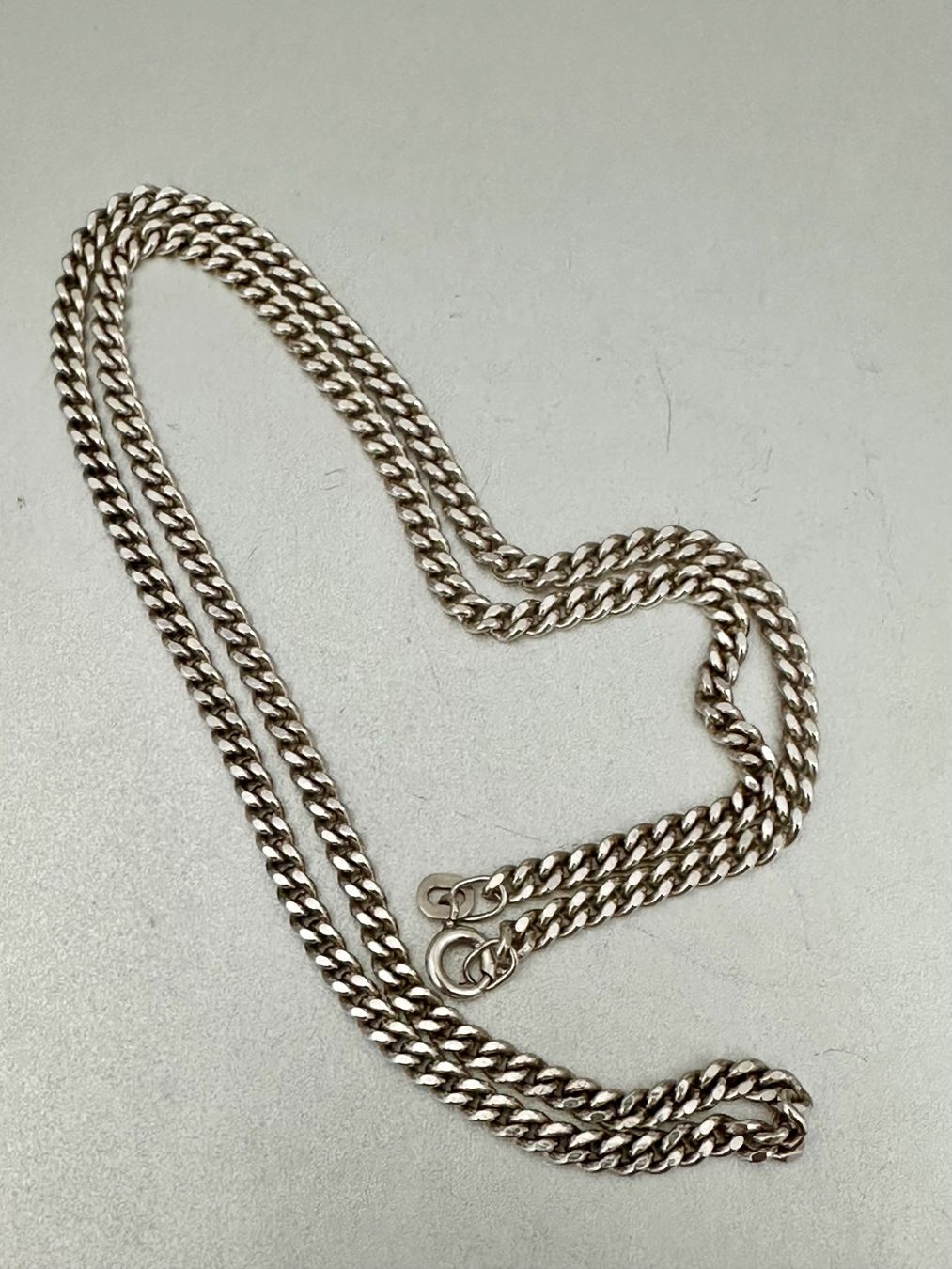 Catenine: Vintage 925er Silber Kette : ca. 50cm – Usato da Onex venduto da Antiqueshow 1