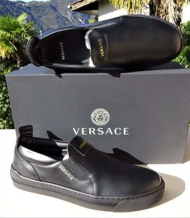 Versace Originali e Nuovi mocassini di pelle uomo n. 39