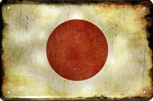Schilder: Rusty Blechschild - JAPAN – Neu und originalverpackt aus Rupperswil von big-one-sale