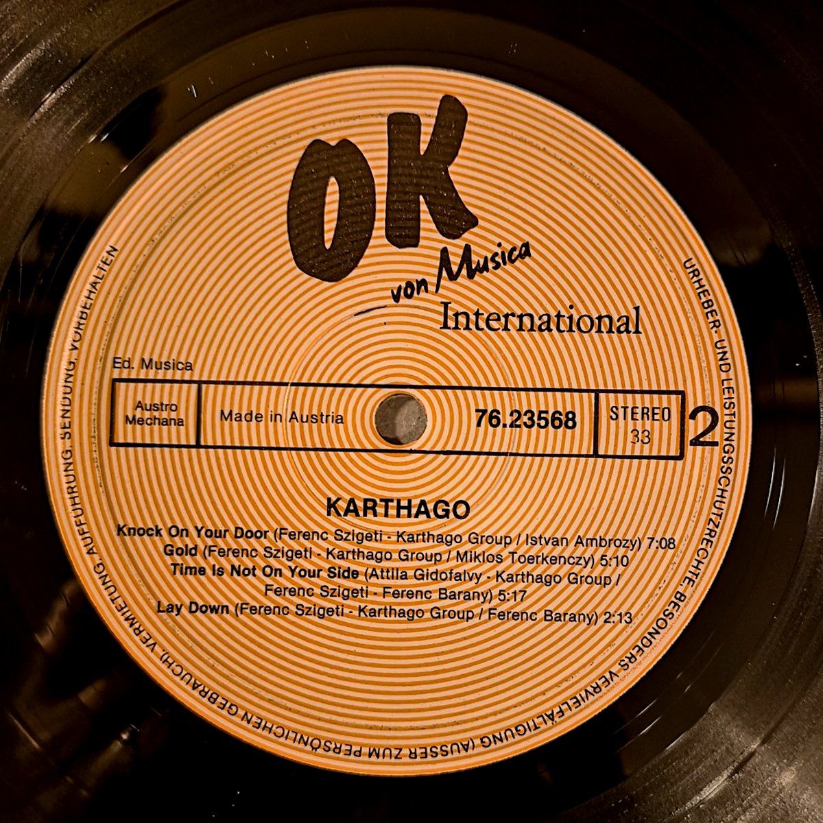 Dischi in vinile: Karthago - " Requiem" (LP - Rock 1983)) – Usato da Sargans venduto da Botanico 6