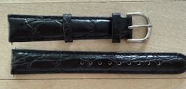 Echt Leder Uhrenarmband Schwarz 16 mm – Top Zustand!