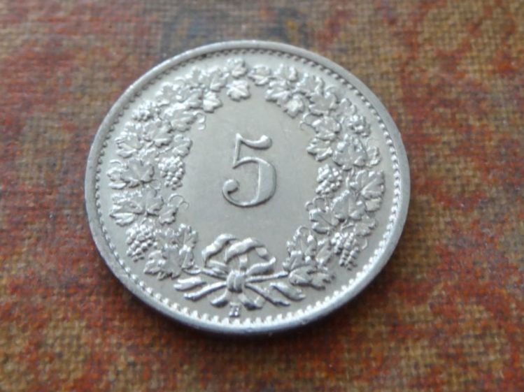 Tutti le monete: 5 Rp. 1934 – Usato da Romanel-sur-Lausanne venduto da Swift13 1