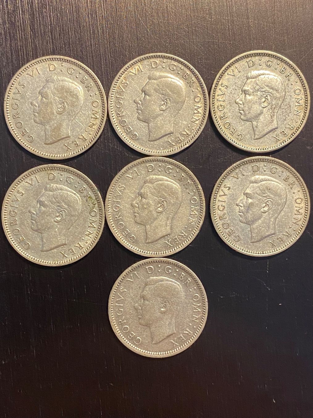 Tutti le monete: Royaume-Uni,  7X 6 Pence argent – Usato da Corsier-sur-Vevey venduto da Ginoarturo 1