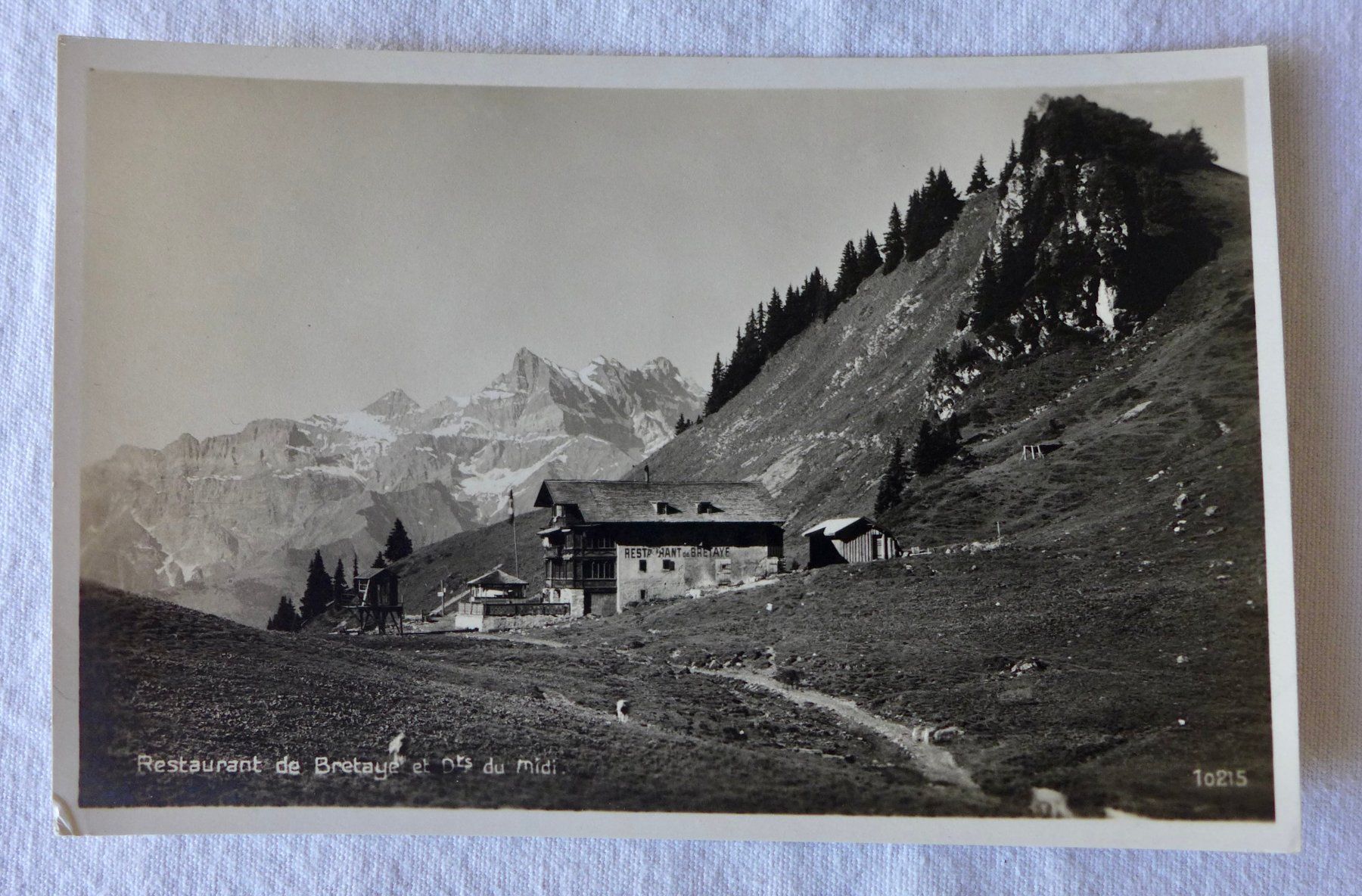 Cartoline postali: AK BRETAYE / OLLON VD, Restaurant – Usato da Wallisellen venduto da aloa09
