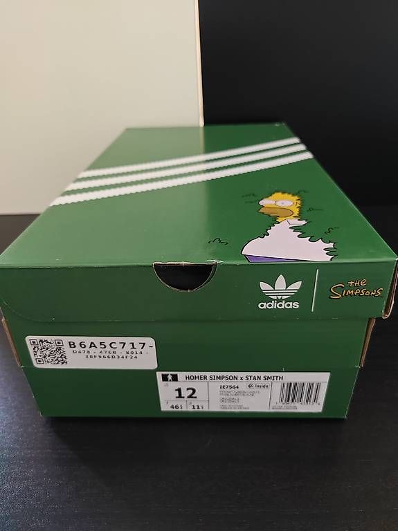 Adidas Scarpe da uomo: Adidas Stan Smith Homer Simpson Special Edition  US12 – Nuovo e nell'imballaggio originale da Horgen venduto da GrndMstrPhil