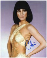CHER - handsigniertes Grossfoto (20x25cm) mit COA