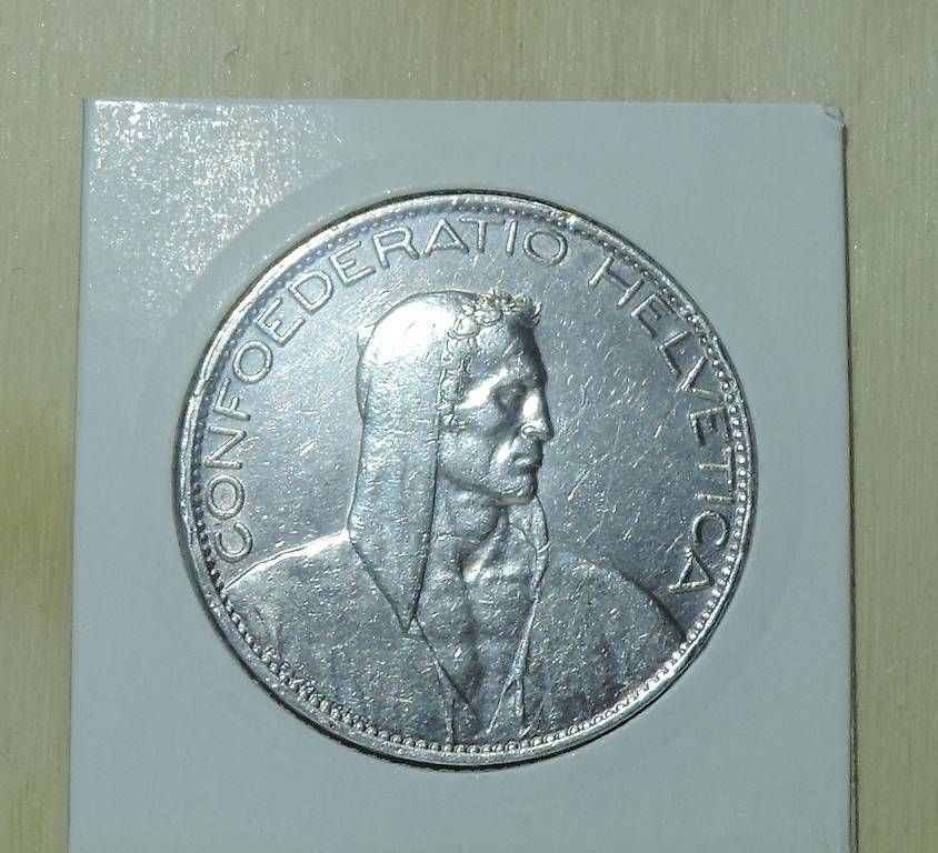Tutti le monete: 5 Franken 1925  Silber – Usato da Gommiswald venduto da Malediven2025 3