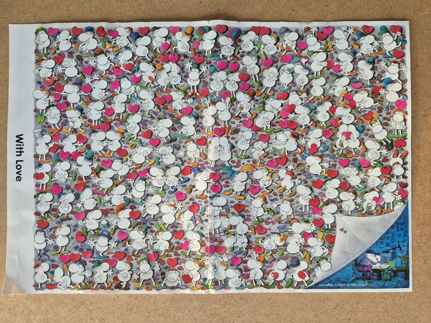 Puzzle: Mordillo Puzzle "With Love" mit Fehlteilen – Usato da Wernetshausen venduto da cmmj2022 1