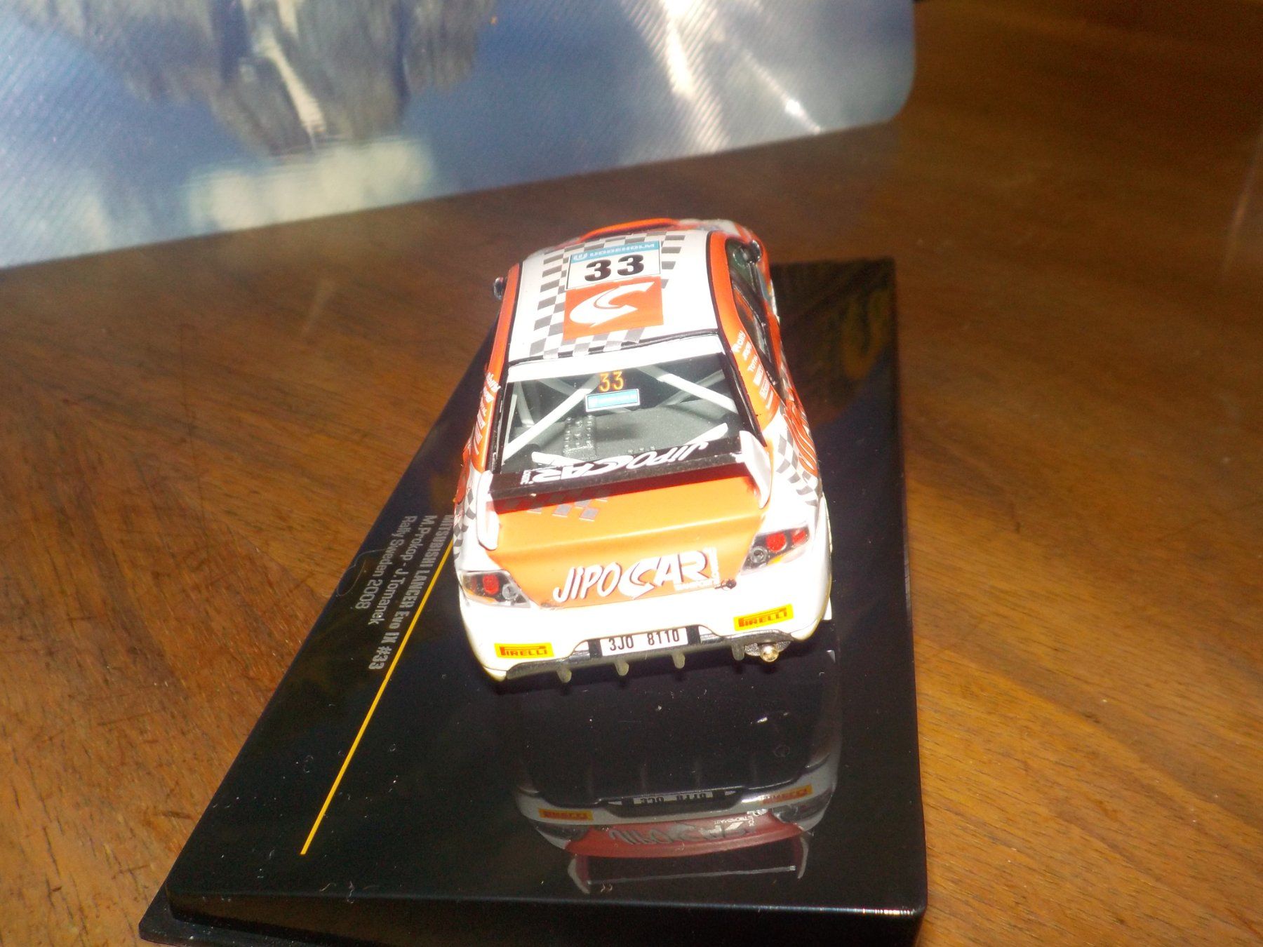 Mitsubishi Modellini d'auto: Mitsubishi Lancer Evo IX Rallye de Suède 2008. – Usato da Grolley venduto da fab_9vm2 3