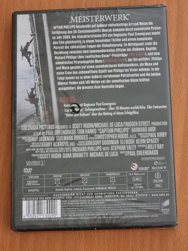 Tutti i DVDs: DVD: Captain Phillips -> NEU – Nuovo e nell'imballaggio originale da Ehrendingen venduto da Thomas_2 1