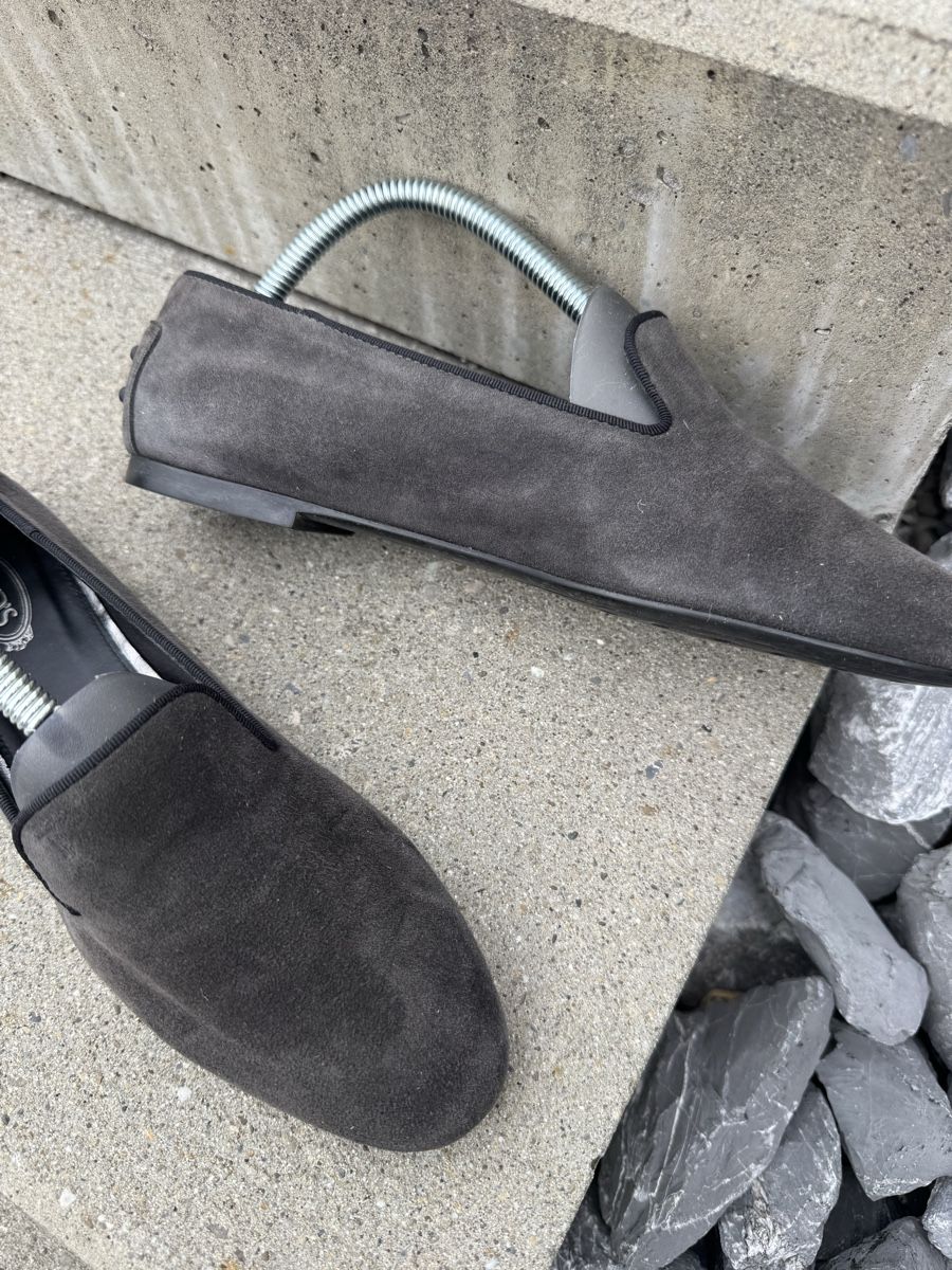 Tod'S Damenschuhe: TOD'S Mokassins Anthrazit Wildleder Nr. 38,5 – Gebraucht aus Oberengstringen von 80sete 1