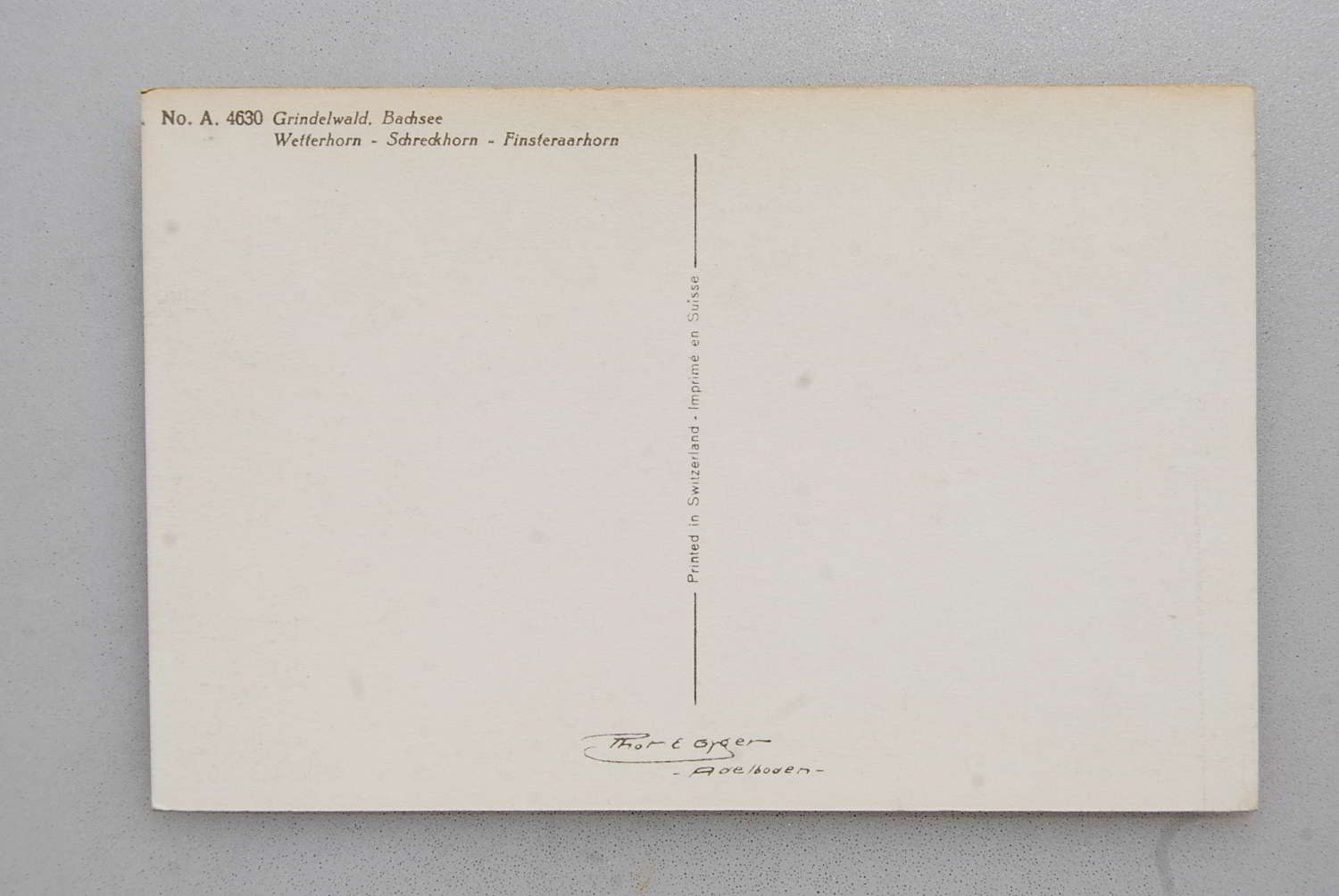 Cartes postales: AK Grindelwald - Bachsee – D'occasion à Rüfenacht BE par Toro06 1