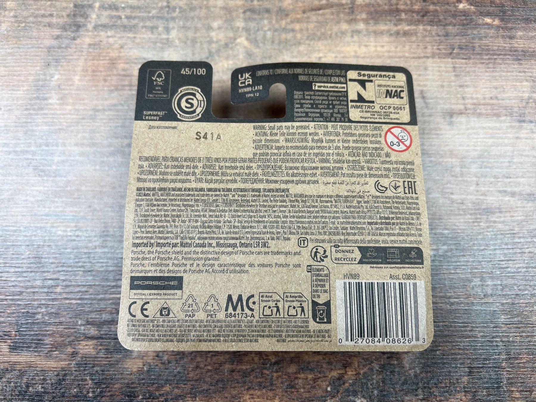 Matchbox Modellini d'auto: Matchbox Auto PORSCHE 918 SPYDER 45/100 – Nuovo e nell'imballaggio originale da Hallau venduto da R.R.91 1