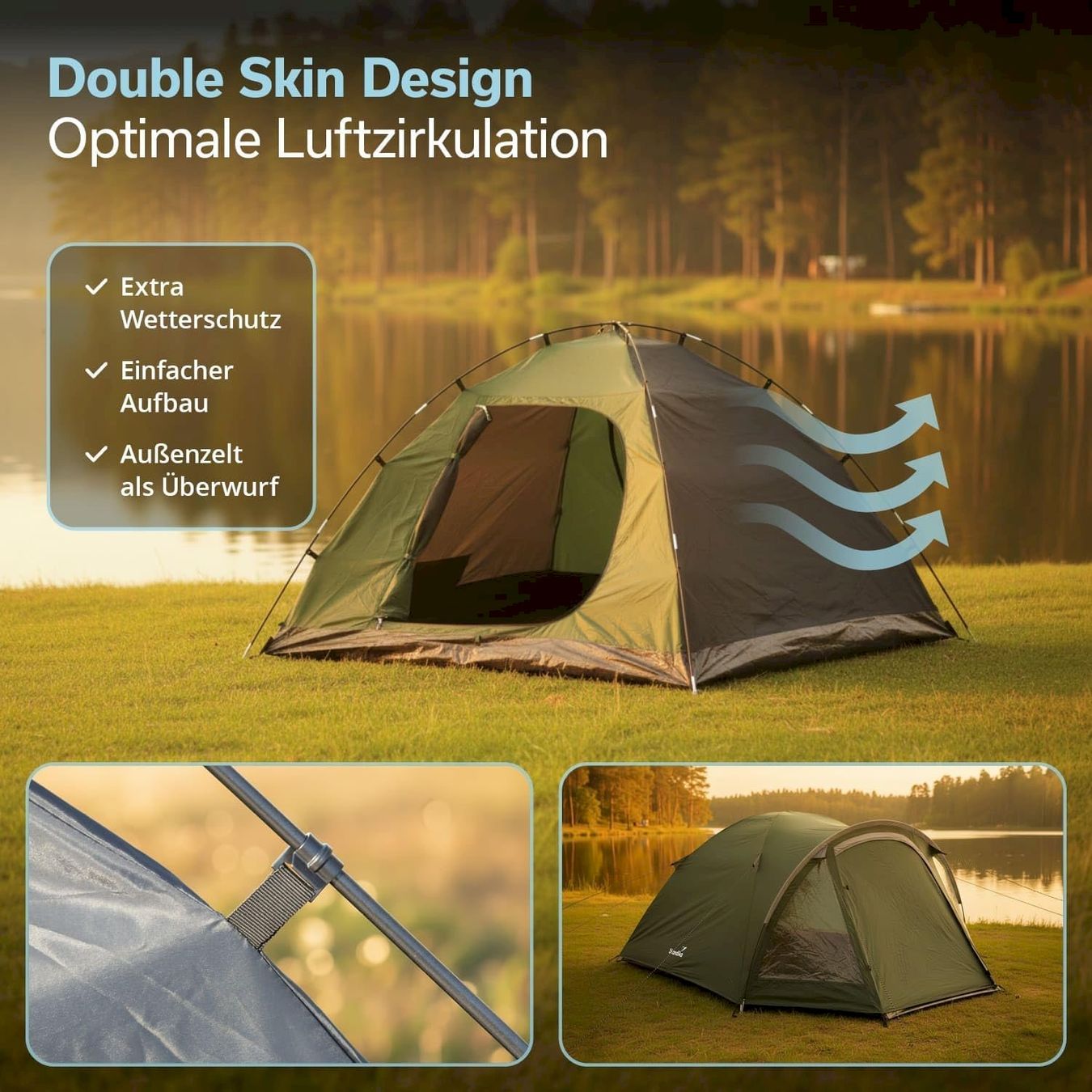 Zelte: Skandika Larvik 4 Sleeper Kuppelzelt – Neu und originalverpackt aus Bottighofen von zaap 7