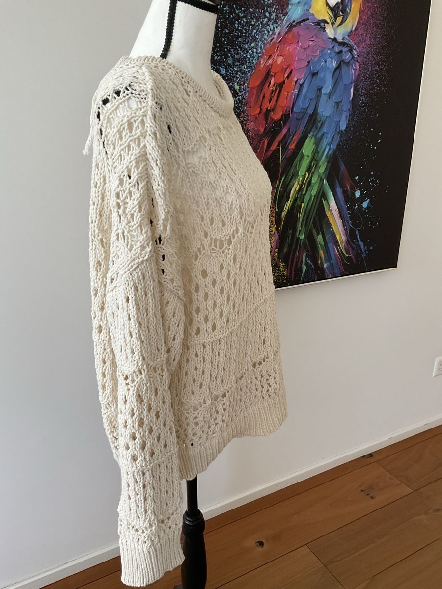 Only Maglioni & Felpe: ONLY Häkelpullover Gr. XL beige Boho Sommer Strickpulli – Nuovo (secondo la descrizione) da Buchs ZH venduto da Automatic007 3