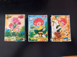 3  Pumuckl Mini-Puzzle, je 24 Teile, Vintage