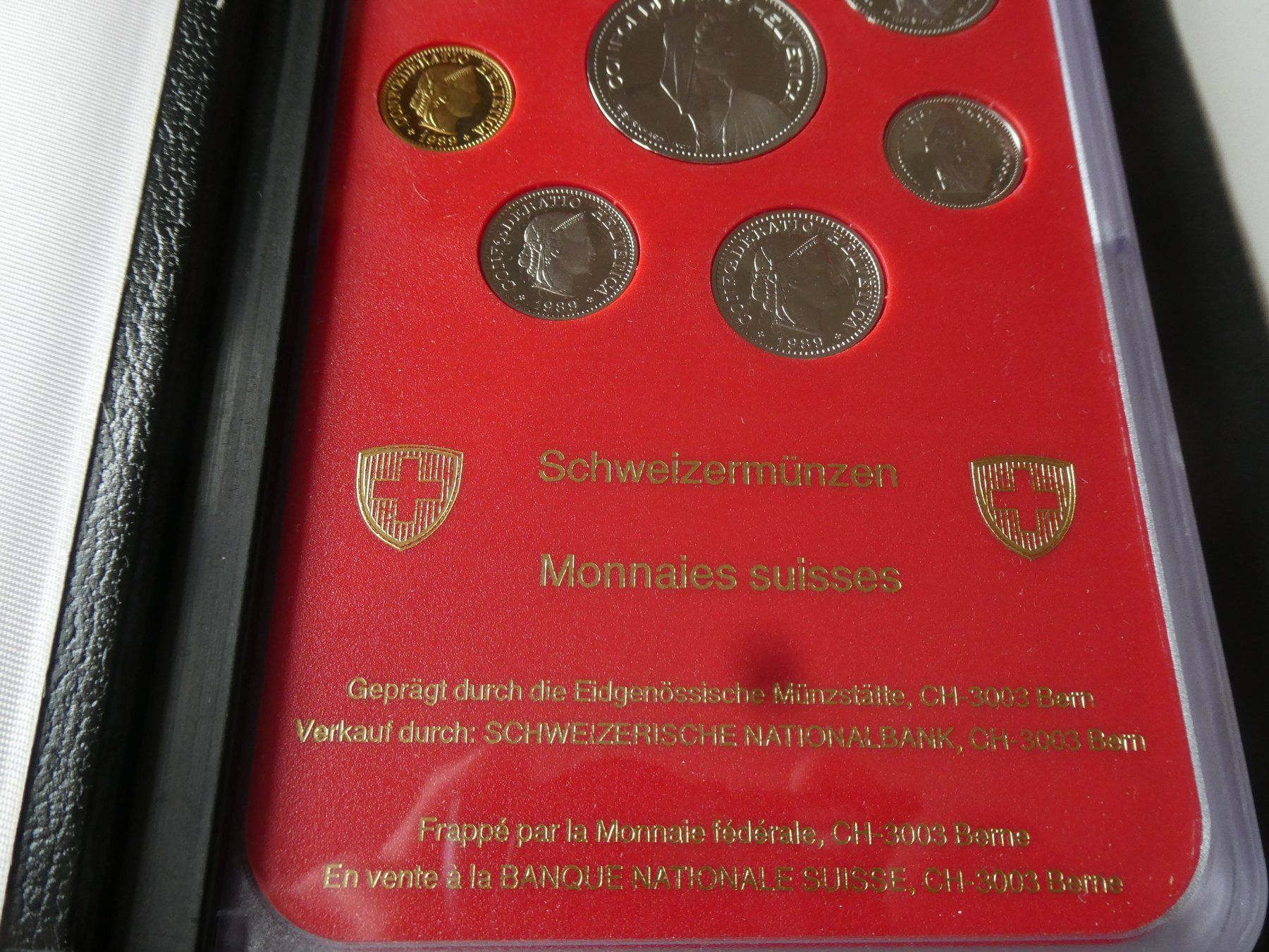 Tutti le monete: Schweiz 1989, Münzsatz Polierte Platte – Nuovo (secondo la descrizione) da Hinterforst venduto da Rohusri 2