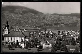 AK Buochs, Kirche und Dorf am See